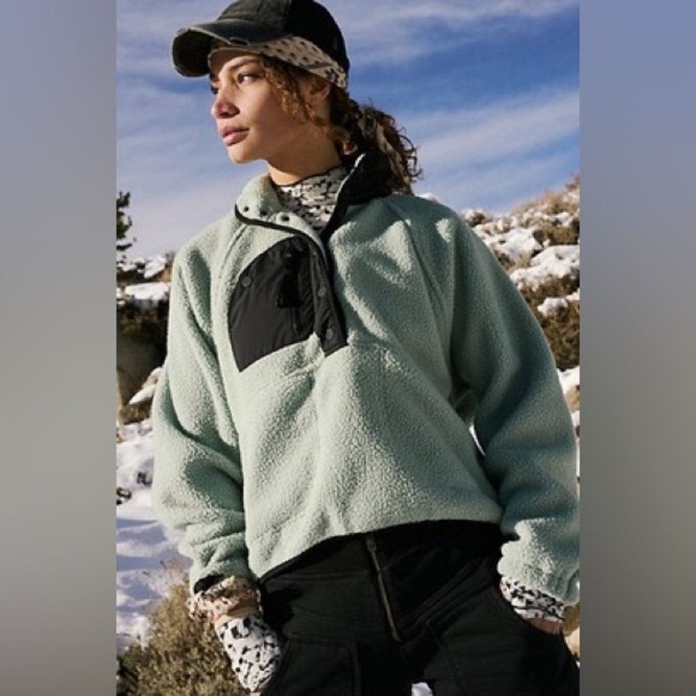 Free People Hit The Slopes Colorblock Pullover XL